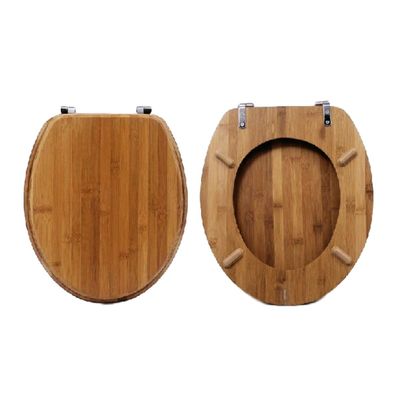 Bamboo toilet seat cover