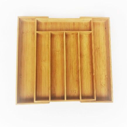 Bamboo Cutlery Organizer